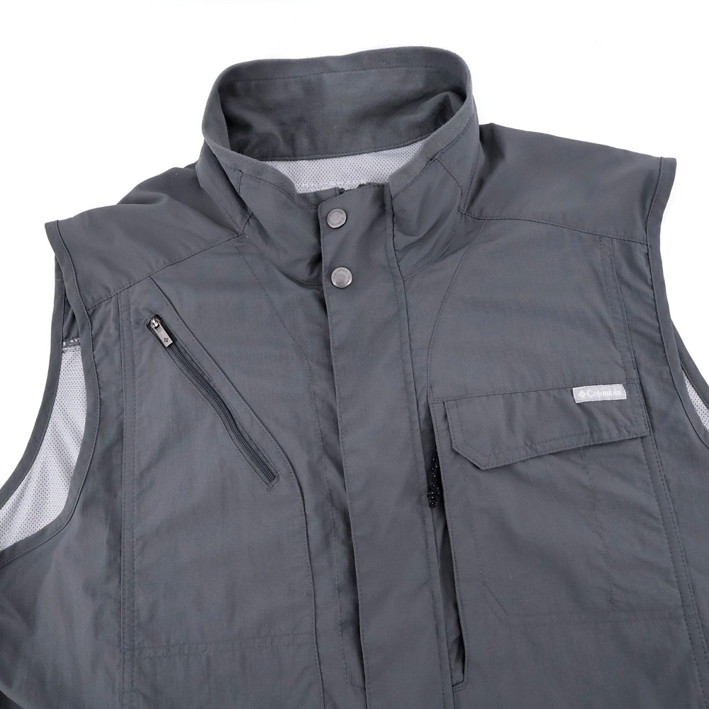 Columbia Men's Silver Ridge II Vest Omni-Shade Utility Vest City Gray Mens XL